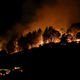 A wildfire near Calistoga, California on October 13th. Photo: AP